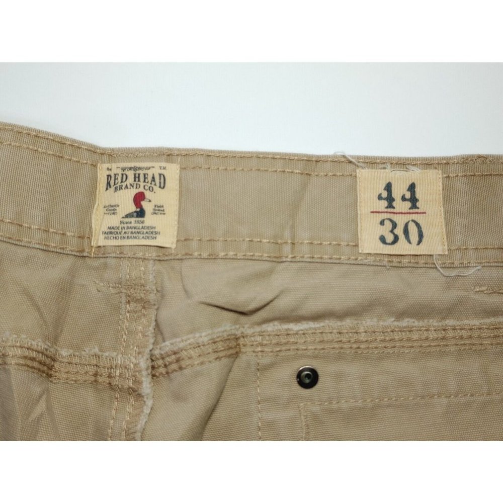 Red Head Men's Khaki Tan Pants Slacks Carpenter Work Wear Men's Size 44x30 - Picture 3 of 6
